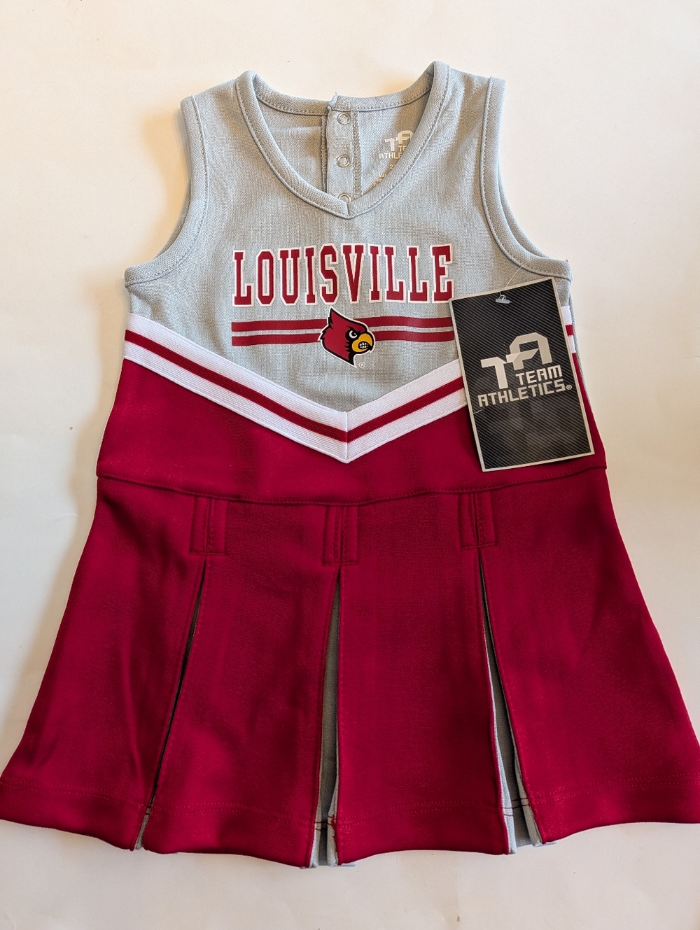 Team Athletics Louisville Cardinals Cheerleader Outfit Kids Size 2T New